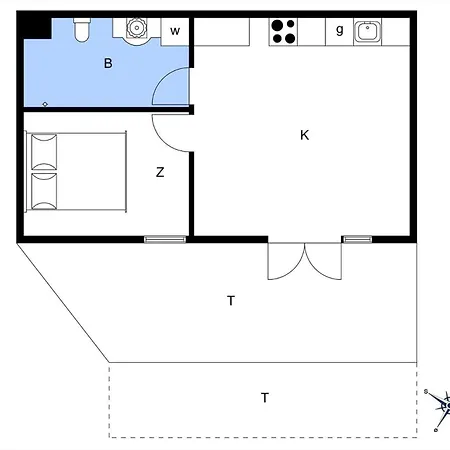 5614-gudhjem-melsted-langgade-45-lejl-3 Apartment Gudhjem